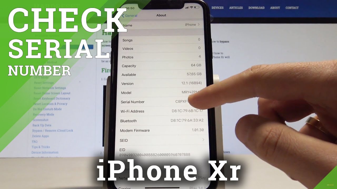How to Find Serial Number on iPhone Xr - Check Serial Number