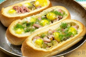 Kaip gaminti karštus sumuštinius su kiaušiniu
