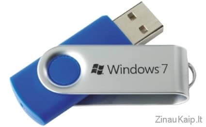 Kaip instaliuoti windows 7 iš USB rakto