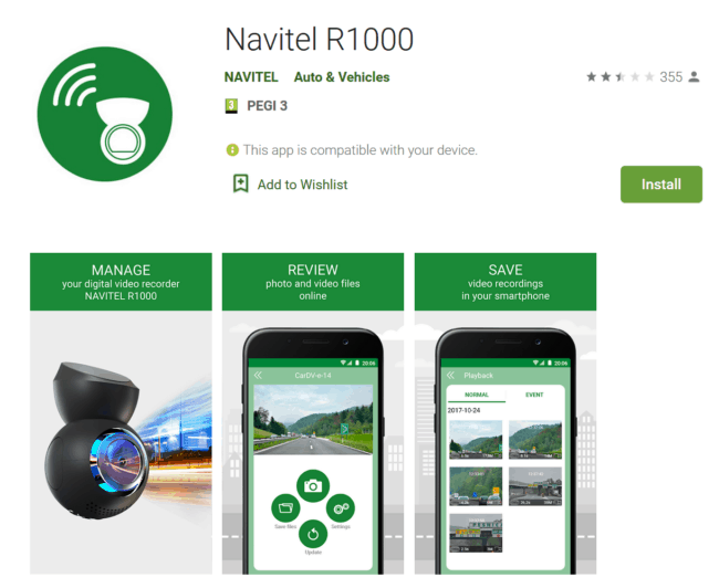 Navitel R1000 App