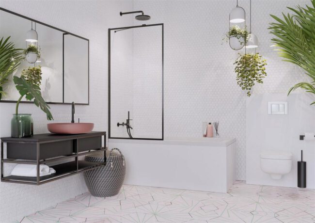 Būdai, kaip vizualiai padidinti vonios kambarį