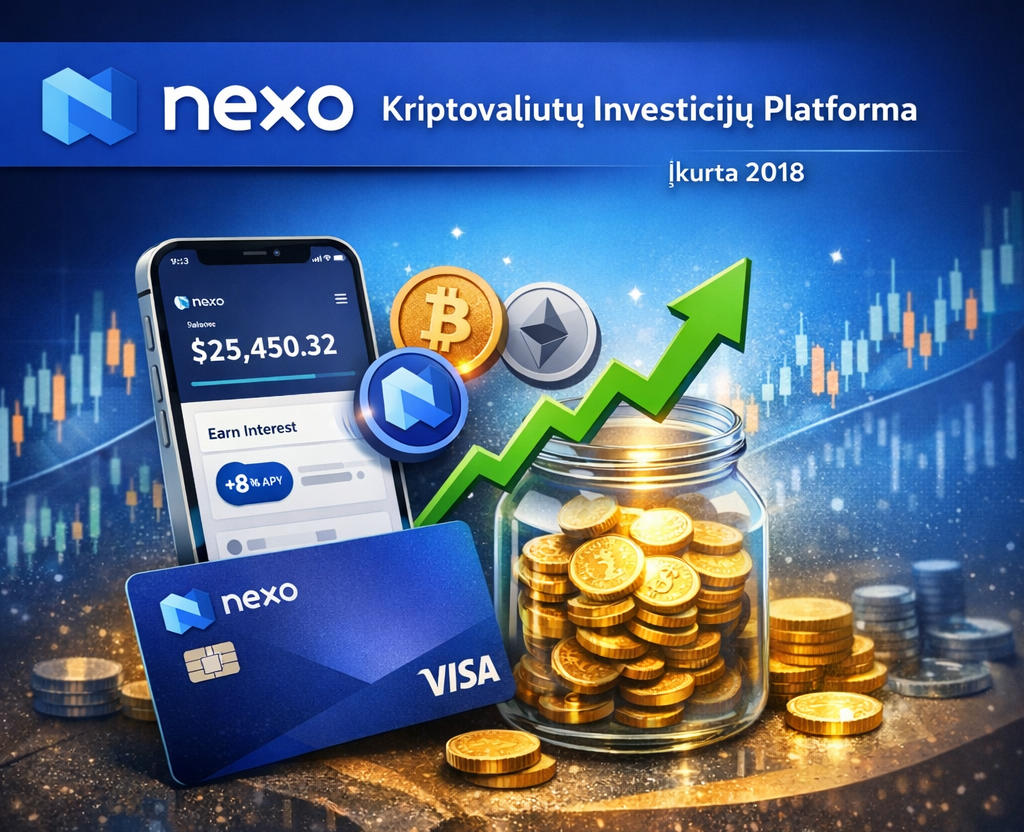 Nexo.com – Platformos Apžvalga