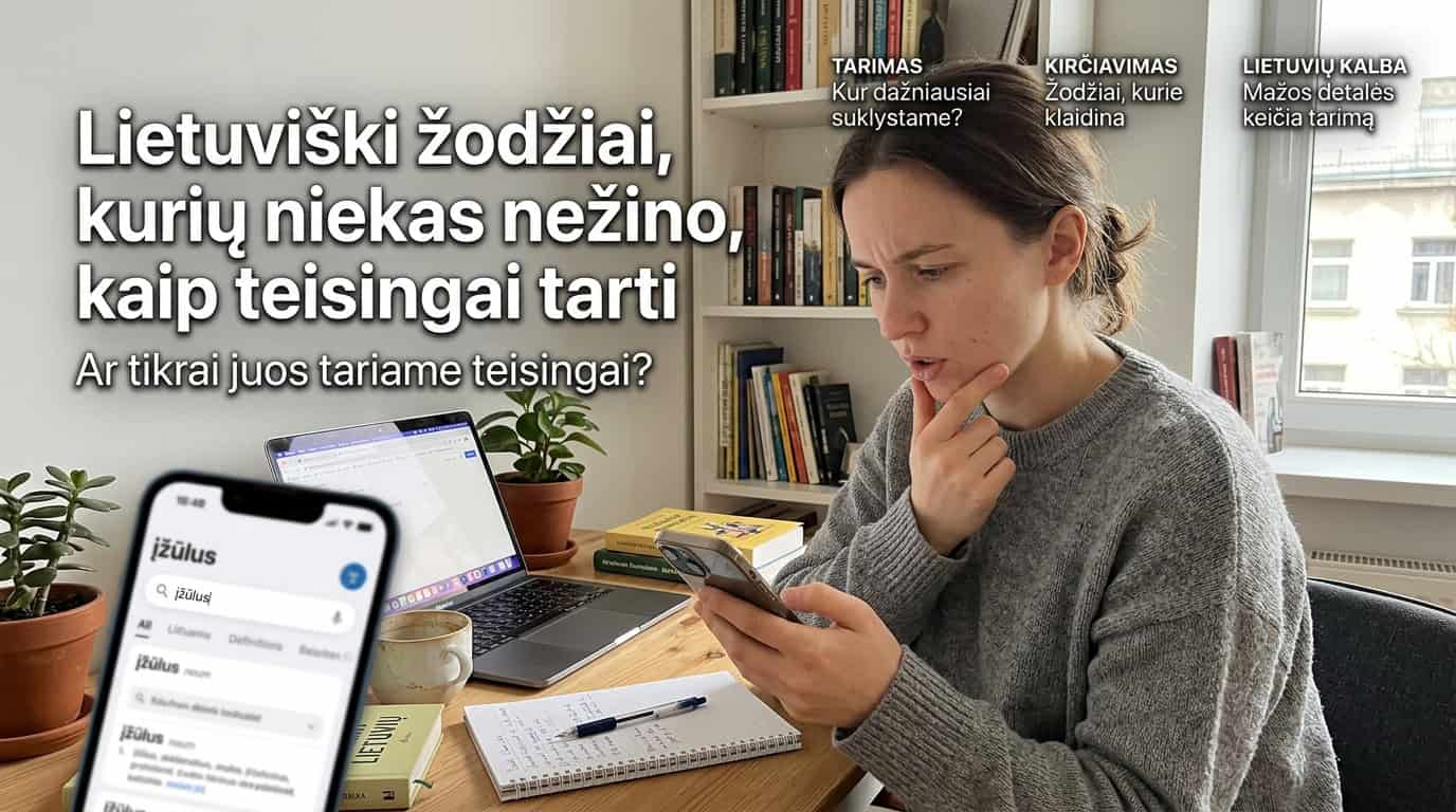 Lietuviški žodžiai, kurių niekas nežino, kaip teisingai tarti