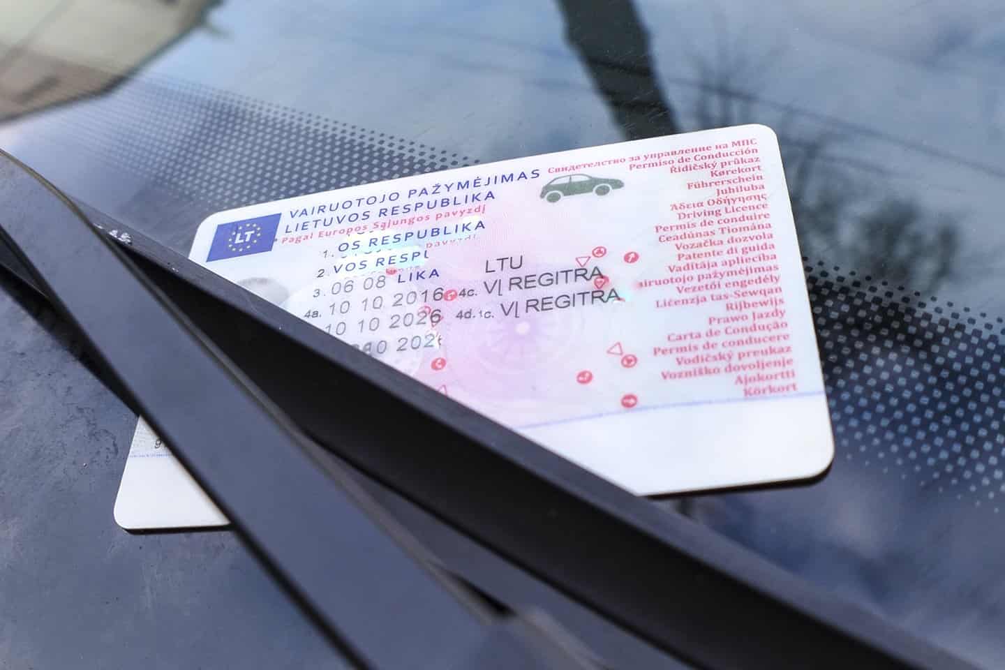 Ką daryti pametus vairuotojo pažymėjimą